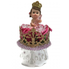 Baby Shower Crown Princess Baby Girl Cake Topper Centerpiece Decoration 8" H